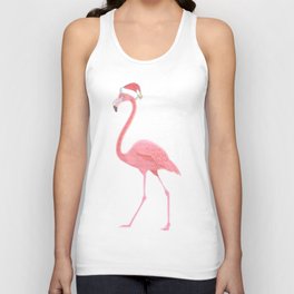 Flamingo for Christmas Xmas Pajama Holiday Unisex Tank Top