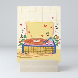 Vinyl love Mini Art Print