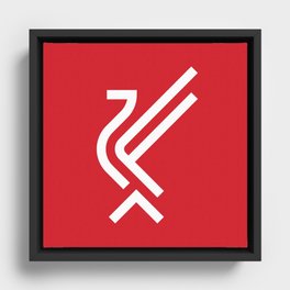 LFC Liverbird Type Logo Framed Canvas