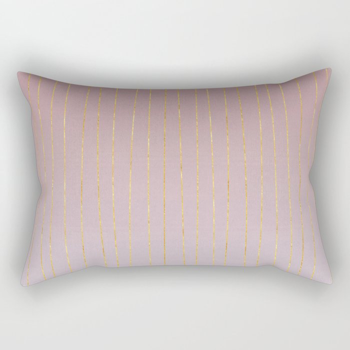 Beautiful Gold Foil Design Rectangular Pillow