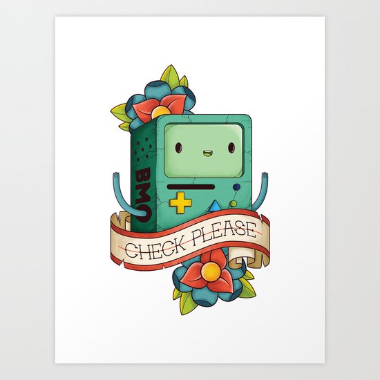 BMO | CHECK PLEASE Art Print