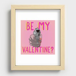 Be My Valentine? Recessed Framed Print