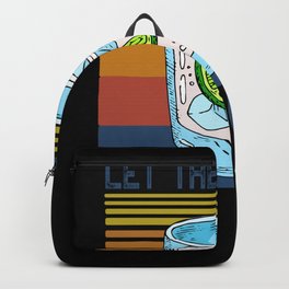 Let the Evening Be Gin Funny Gin Martini Backpack | Times, Bartenders, Fun, Lime, Makes, Drink, Weekend, Designs, Good, Funny 
