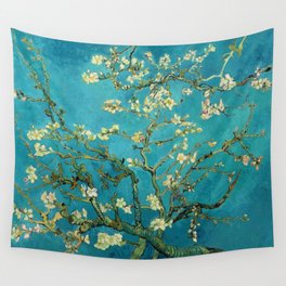 Vincent Van Gogh Blossoming Almond Tree Wall Tapestry
