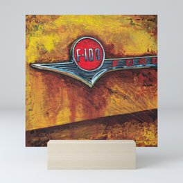 F-100 (Truck Badge) Mini Art Print