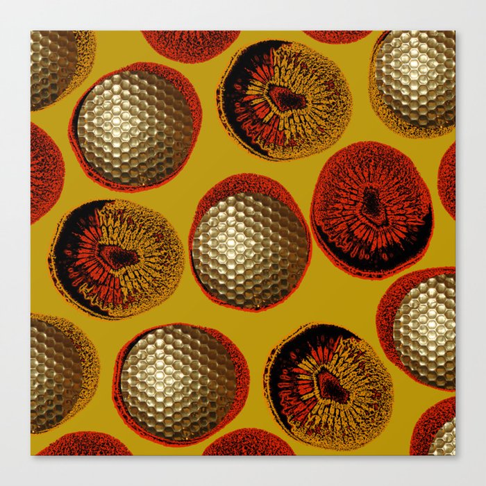 RED, YELLOW & GOLD Canvas Print
