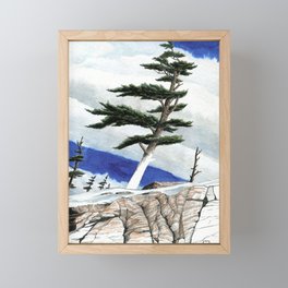 Windy Winter Framed Mini Art Print