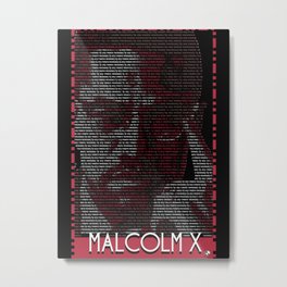 Malcolm x Metal Print
