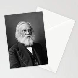 Henry Wadsworth Longfellow Portrait - Circa 1876 Stationery Card