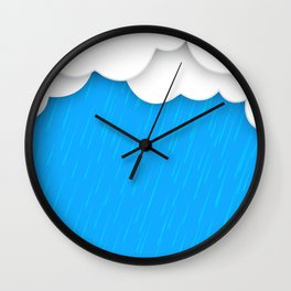 Abstract 3D Rain Wall Clock