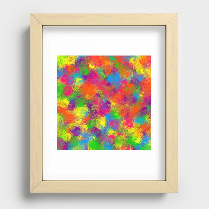 Paint Can Florals Recessed Framed Print