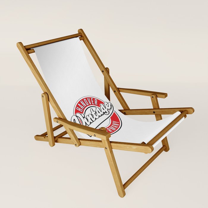 Hanover vintage style logo. Sling Chair