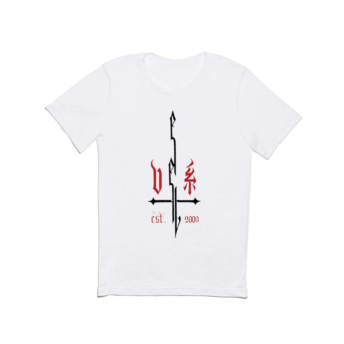 Evil en Lucifer Monogram Logo T Shirt