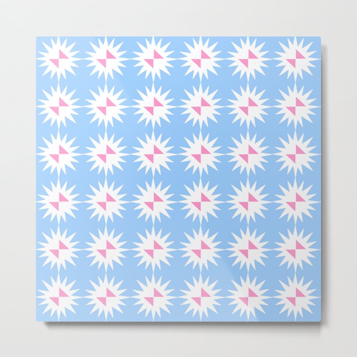 symmetric patterns 118 – pink and blue Metal Print