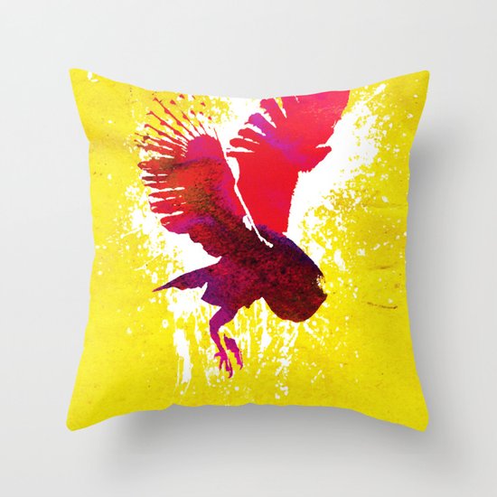 Natural Flight Throw Pillow