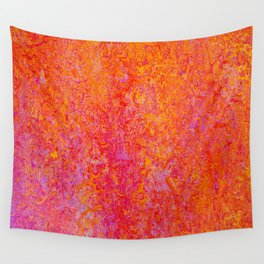 Tequila Sunrise-sunset, orange, abstract, bright, vivid Wall Tapestry
