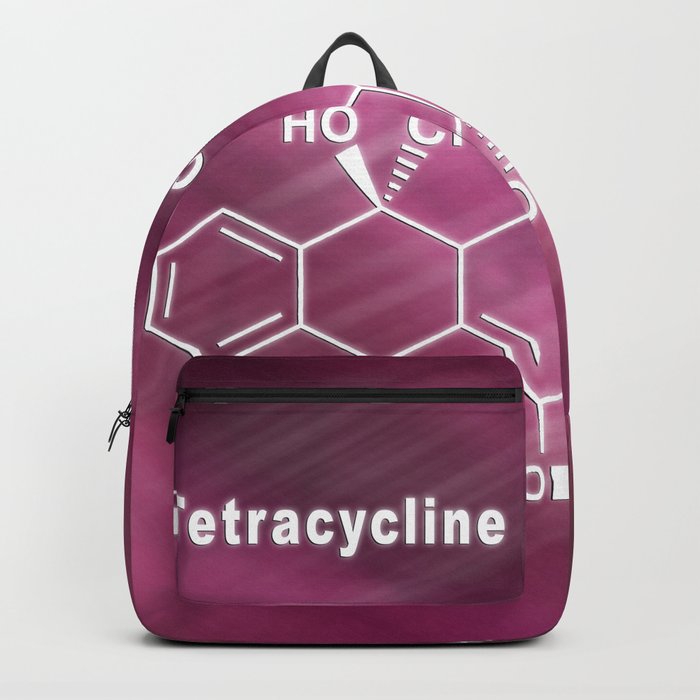 Tetracycline antibiotic, Structural chemical formula Backpack
