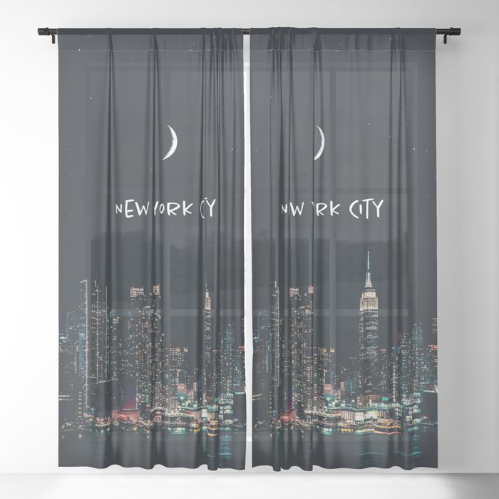 New York City Sheer Curtain