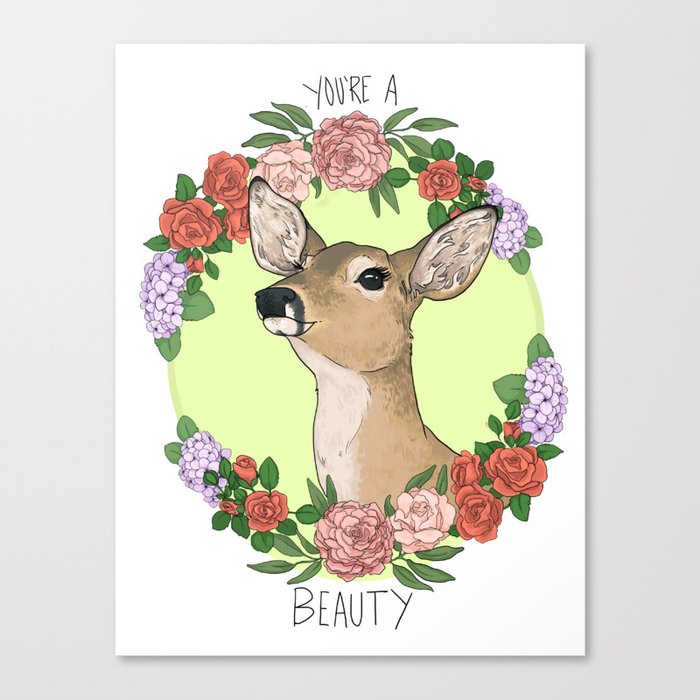 You're A Deer Canvas Print