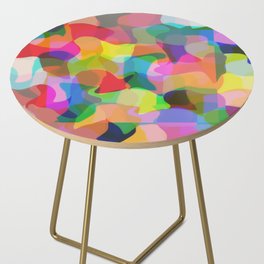 Modern Abstract Chroma Multicolor Side Table