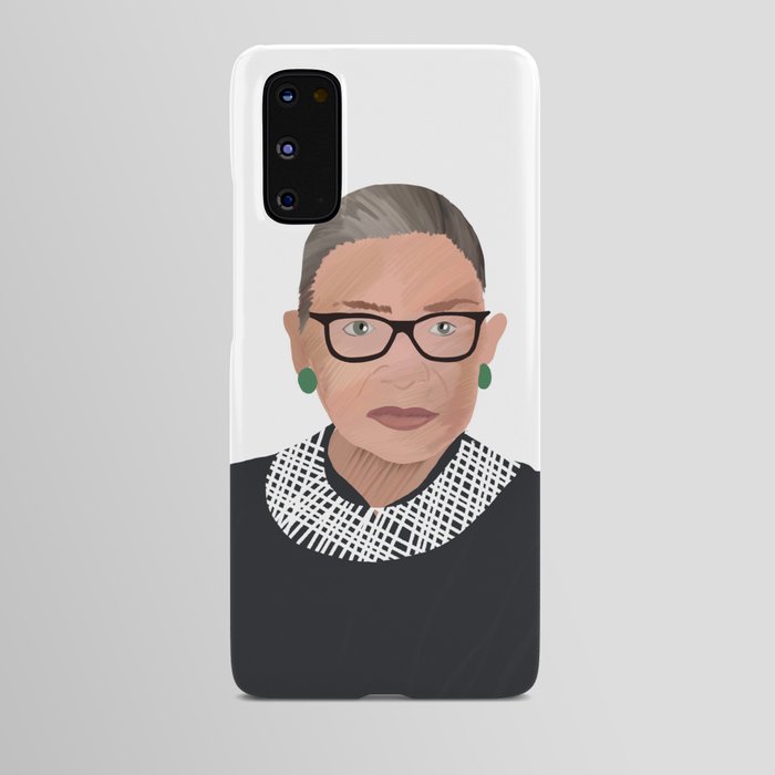 RBG Girl with a Book Quote Android Case