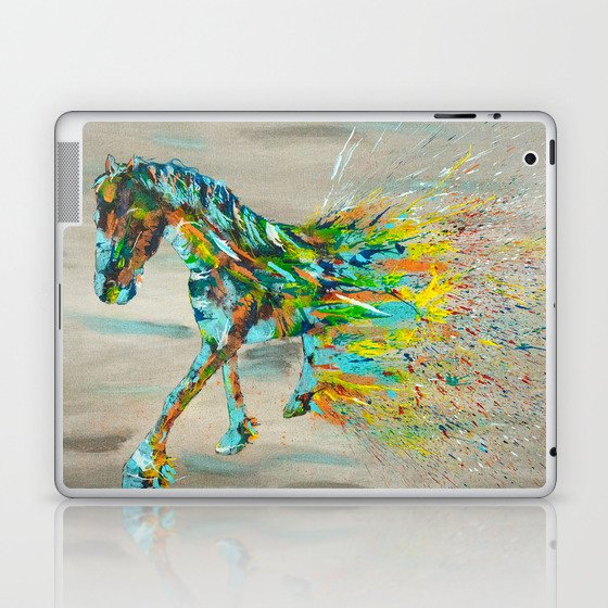 " Frisian Horse color splash" Laptop & iPad Skin