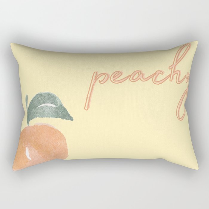 Peachy & Cream Rectangular Pillow