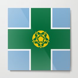 Flag of Derbyshire Metal Print | Peakdistrict, British, Pennine, Derbyshire, Europe, Uk, Derby, England, Pound, Derwent 