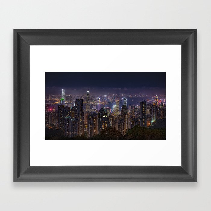 Hong Kong View Framed Art Print