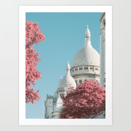 Infra Paris - Sacre Coeur Basilica, Travel Photography Art Print