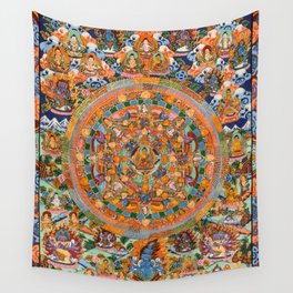 Mandala of Gautama Buddha Wall Tapestry