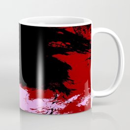 Hisamono - Colorful Pink Red Black Abstract Art Coffee Mug