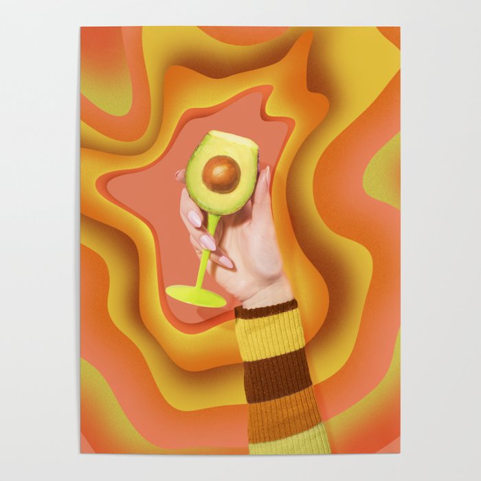 Avocado Toast (retro version) Poster