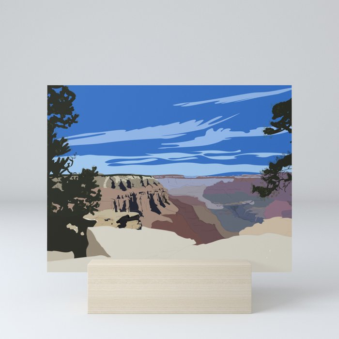 Grand Canyon Along The Rim Mini Art Print