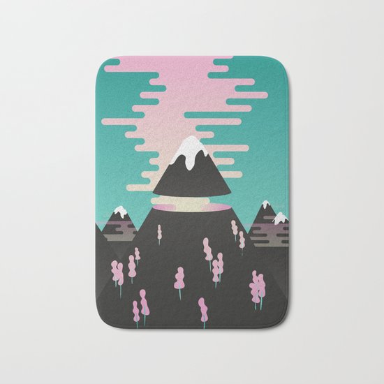 Enchanted mountains Bath Mat
