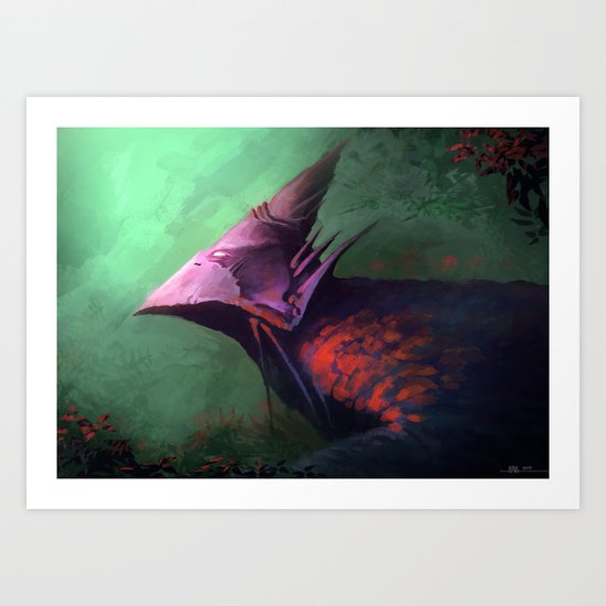 Ancient bird Art Print