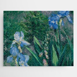 Gustave Caillebotte "Blue irises, garden of Petit Gennevilliers" Jigsaw Puzzle