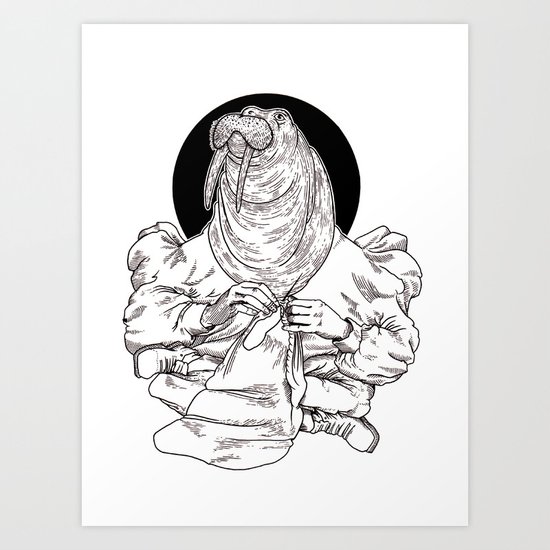 Walrus Art Print