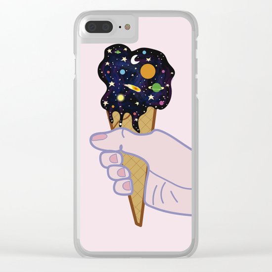 Universe flavour Clear iPhone Case