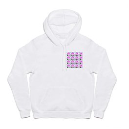 Abstract geometric dots pattern in pink, black, gray and white Hoody