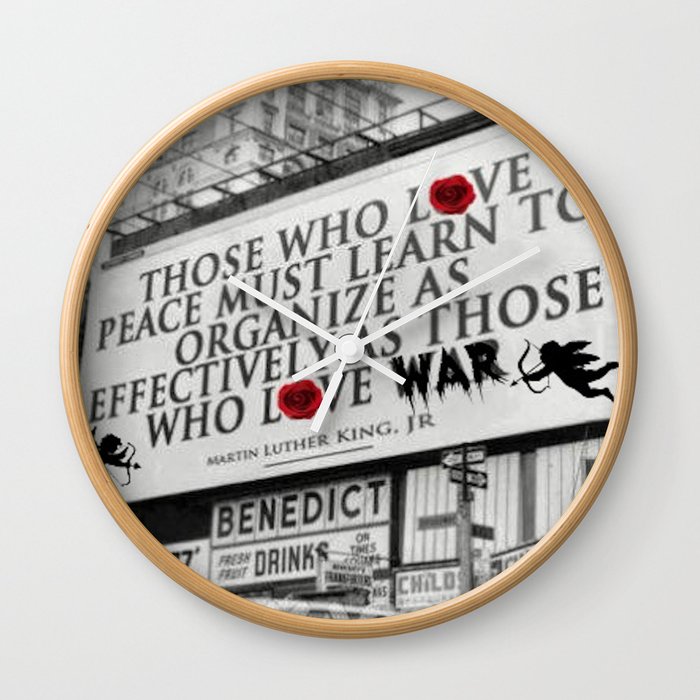 PEACE Wall Clock