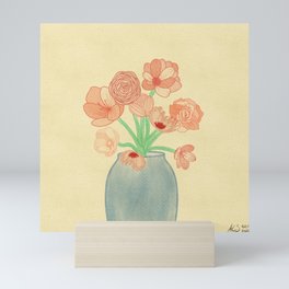 Serene Flowers Mini Art Print