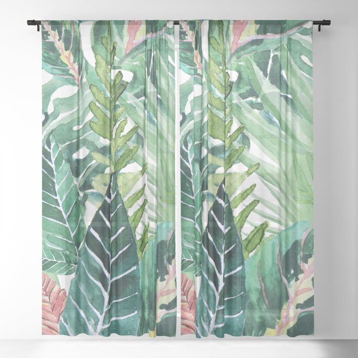 Havana jungle Sheer Curtain
