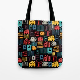 Pattern of Books Tote Bag