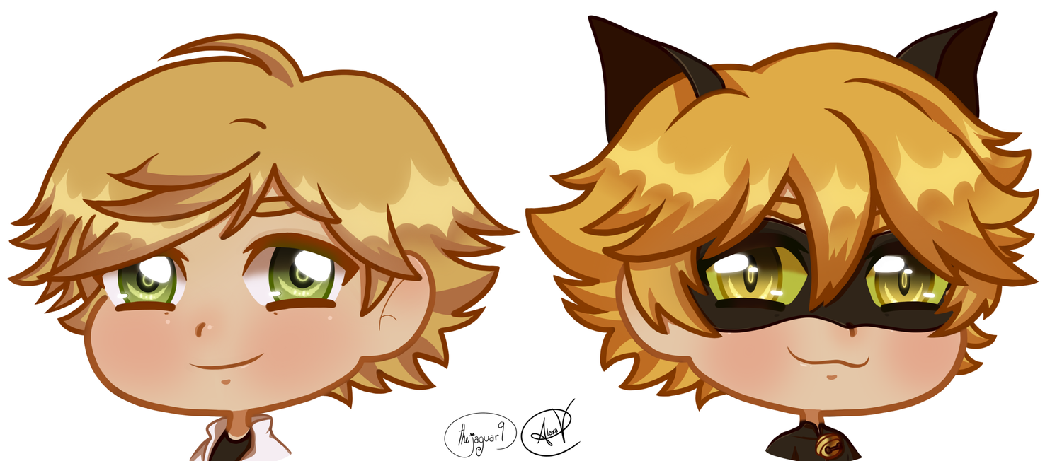 Chibi Adrien And Chat Noir Coffee Mug By Thejaguar9 Society6