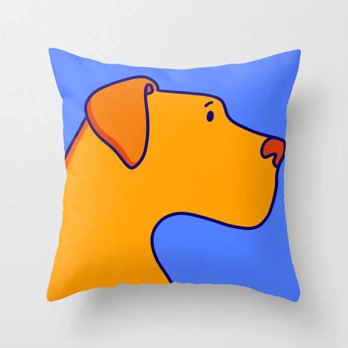 dog portrait Throw Pillow