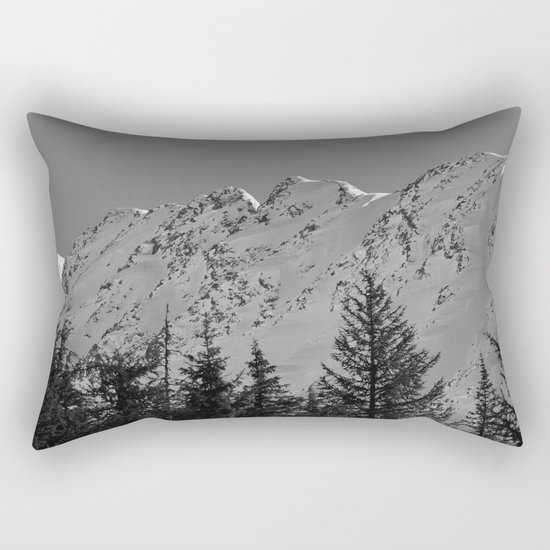 Gwin's Winter Vista - B & W Rectangular Pillow