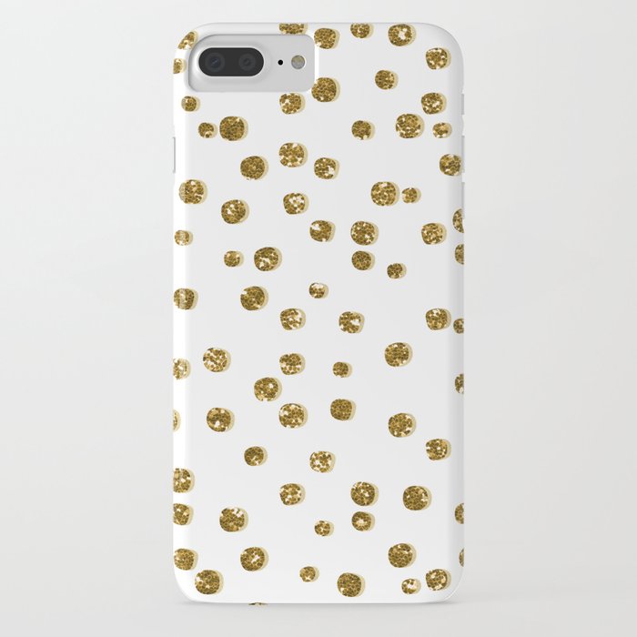 Gold Glitter Confetti iPhone Case