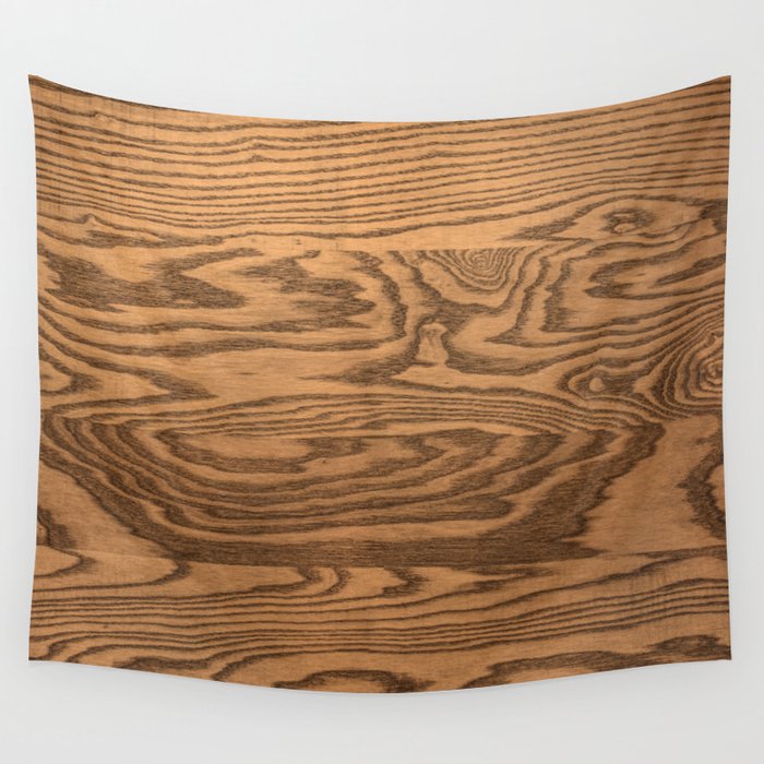 Wood, heavily grained wood grain Wall Tapestry