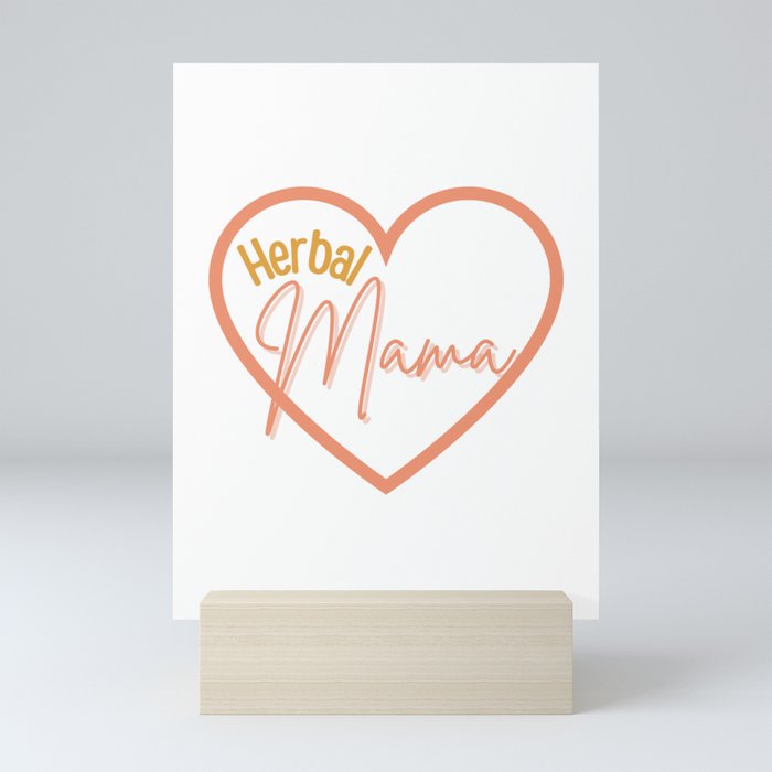 Herbal Mama Heart Mini Art Print